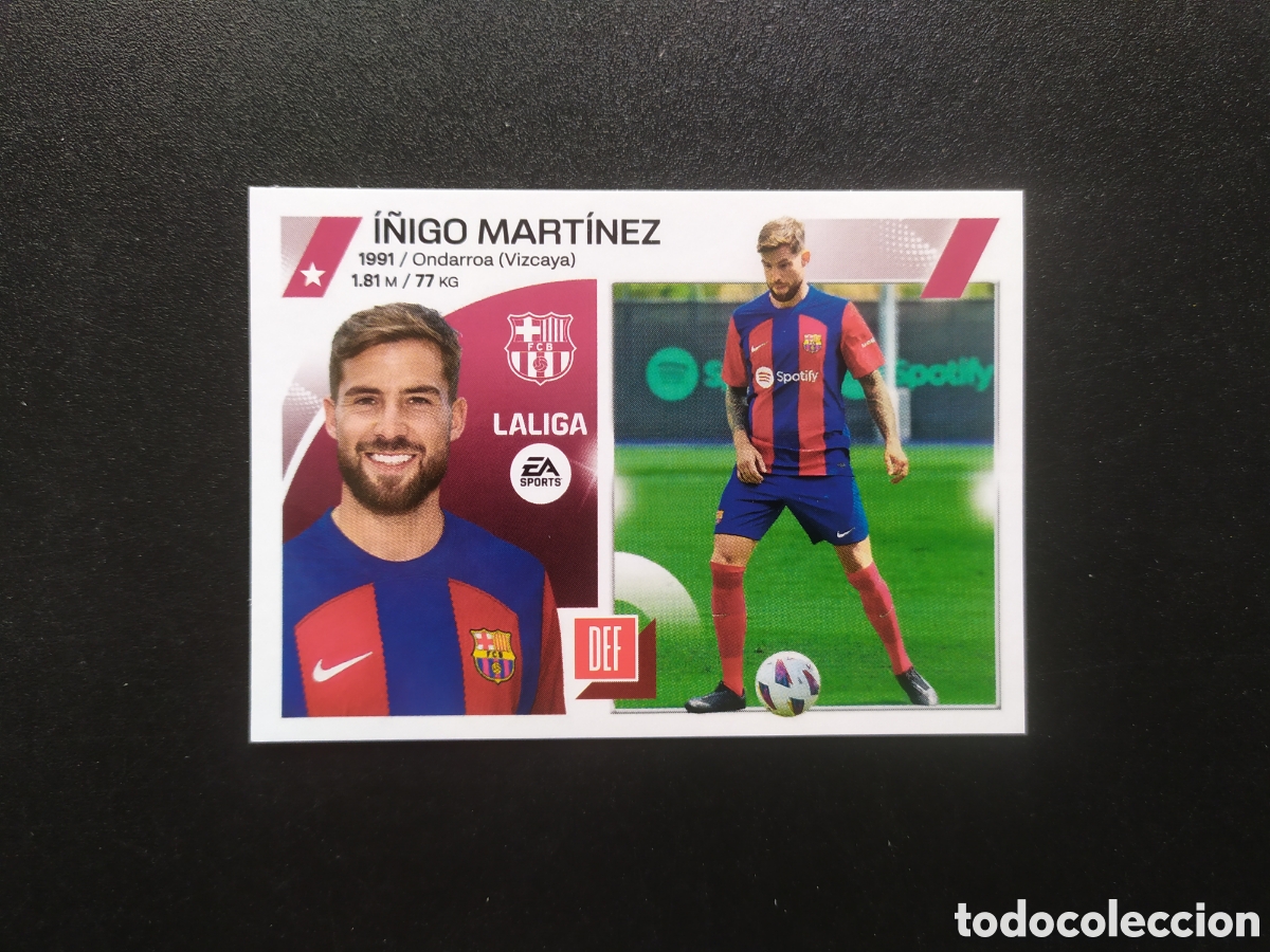 Cromos de f&uacute;tbol: Liga este 2023 2024 23 24 panini I&ntilde;igo Mart&iacute;nez fichaje n&deg; 4 Barcelona