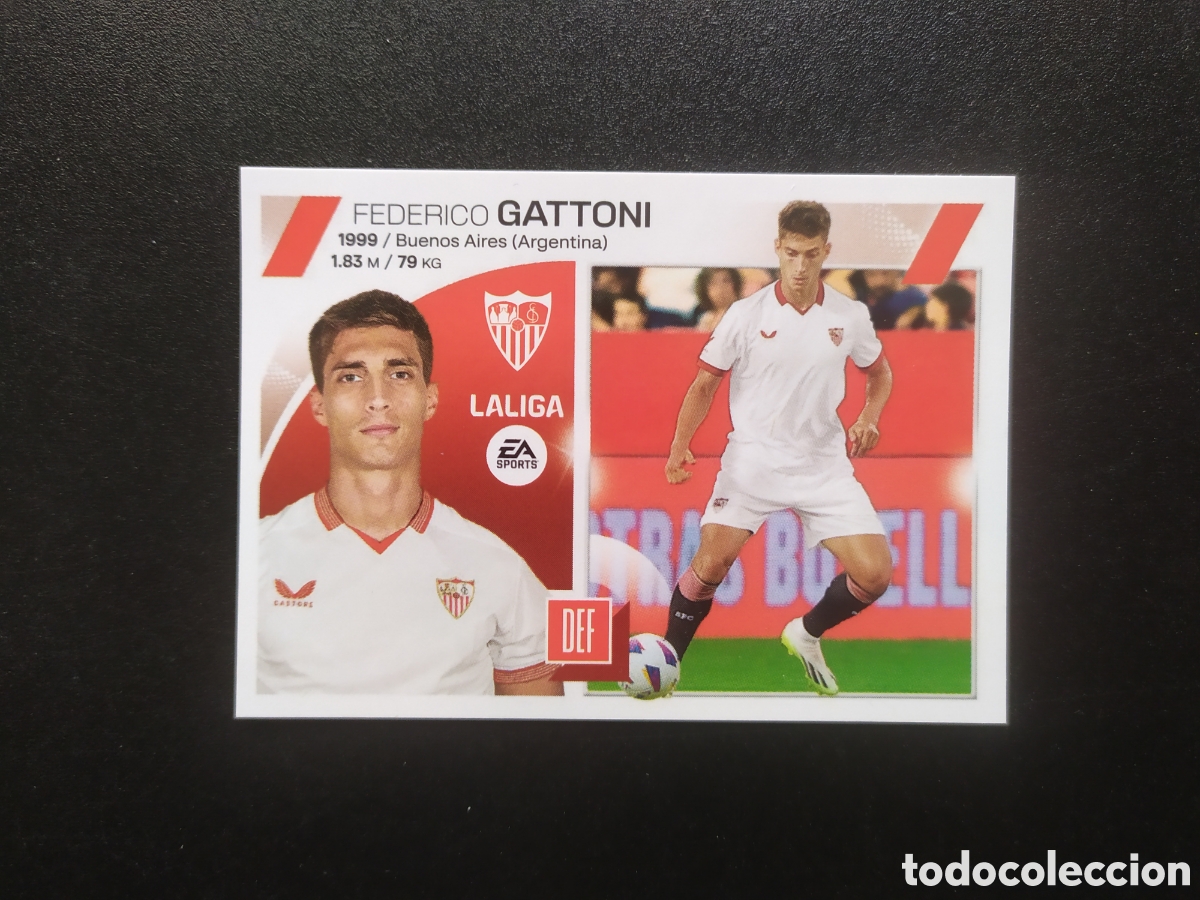 Cromos de f&uacute;tbol: Liga este 2023 2024 23 24 panini Gattoni fichaje n&deg; 23 Sevilla