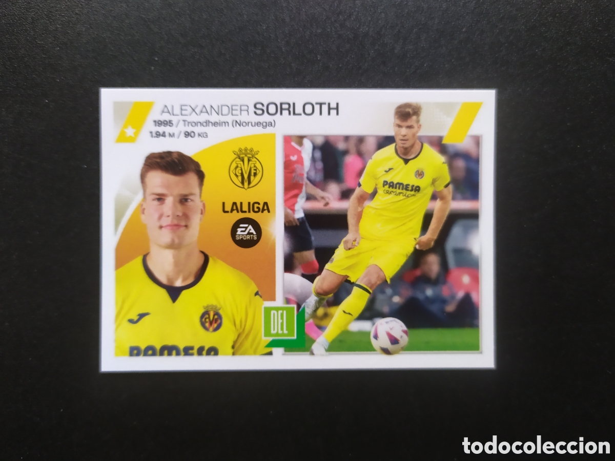 Cromos de f&uacute;tbol: Liga este 2023 2024 23 24 panini Sorloth fichaje n&deg; 24 Villarreal