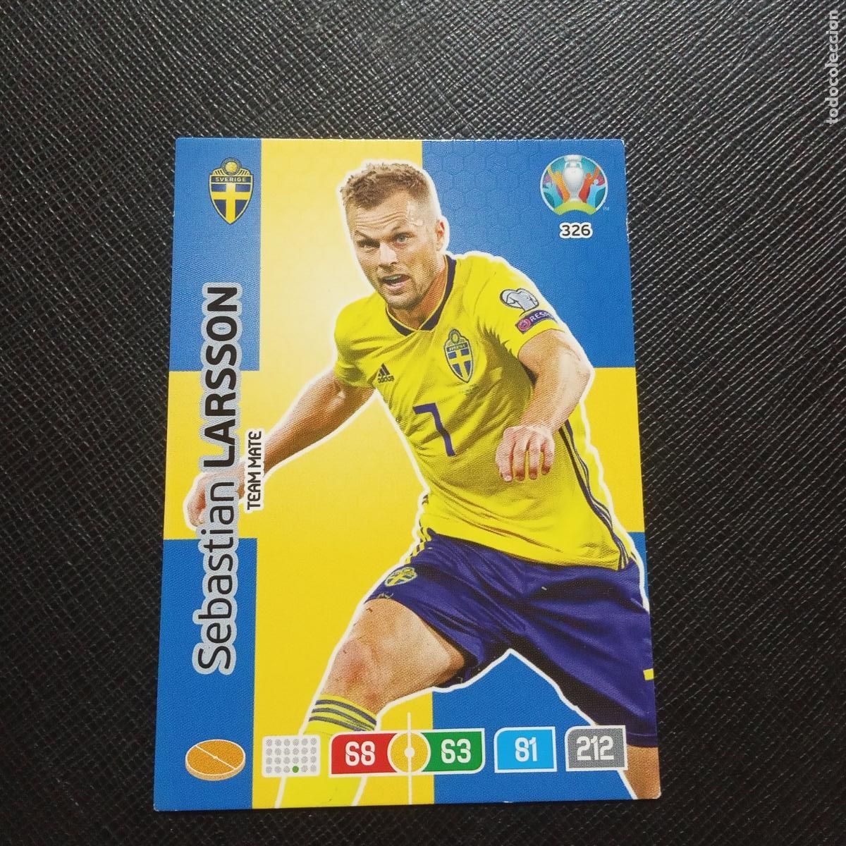 Cromos de F&uacute;tbol: 326 LARSSON SUECIA PANINI ADRENALYN XL UEFA EURO 2020 CROMO FUTBOL 20 - A201 PG64