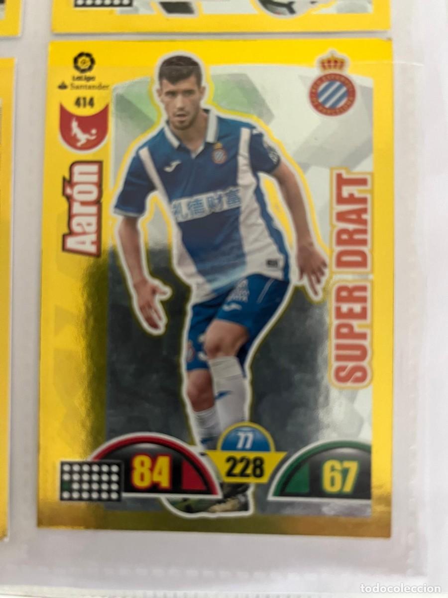 Cromos de Futebol: 414 AAR&Oacute;N ESPANYOL SUPER DRAFT LIGA 17 18 ADRENALYN