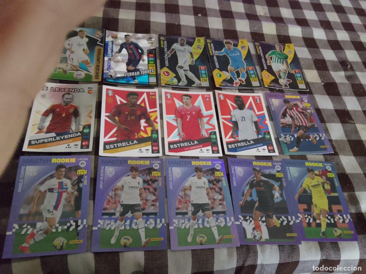 Cromos de F&uacute;tbol: Lote 15 cromos de f&uacute;tbol especiales distintos a&ntilde;os