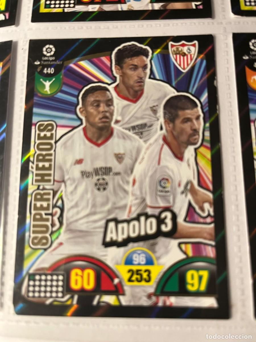 Fu&szlig;ball-Sticker: 440 SUPER HEROES APOLO 3 SEVILLA LIGA 17 18 ADRENALYN