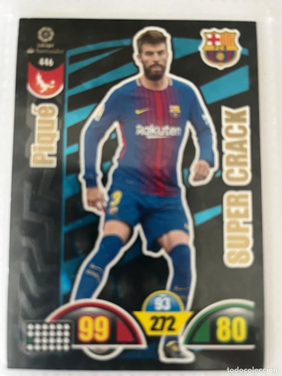 Figurine di Calcio: 446 PIQU&Eacute; SUPER CRACK BARCELONA LIGA 17 18 ADRENALYN