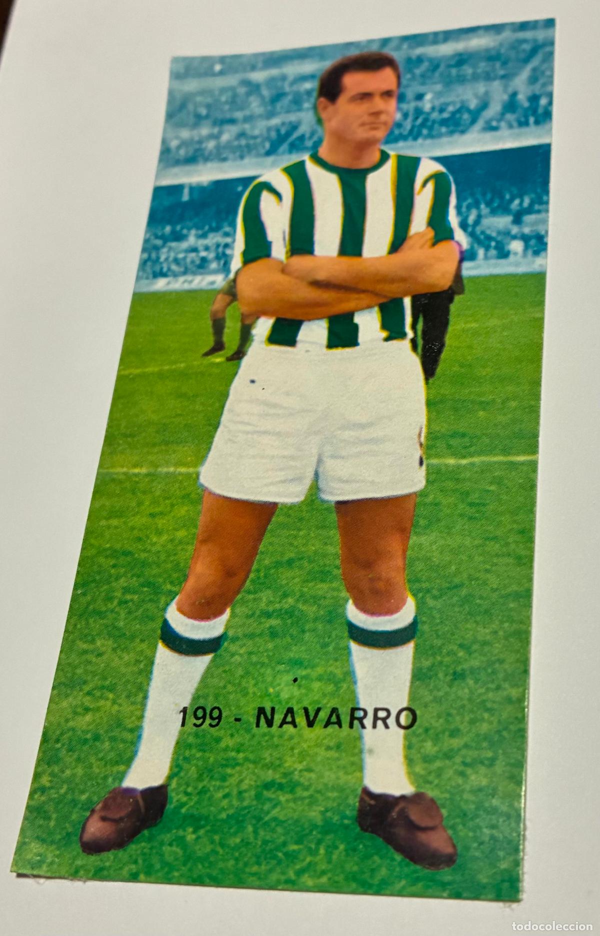 Cromos de F&uacute;tbol: CROMO FUTBOL RUIZ ROMERO 1968-1969, 68-69. NAVARRO, Numero 199 CORDOBA, Despegado