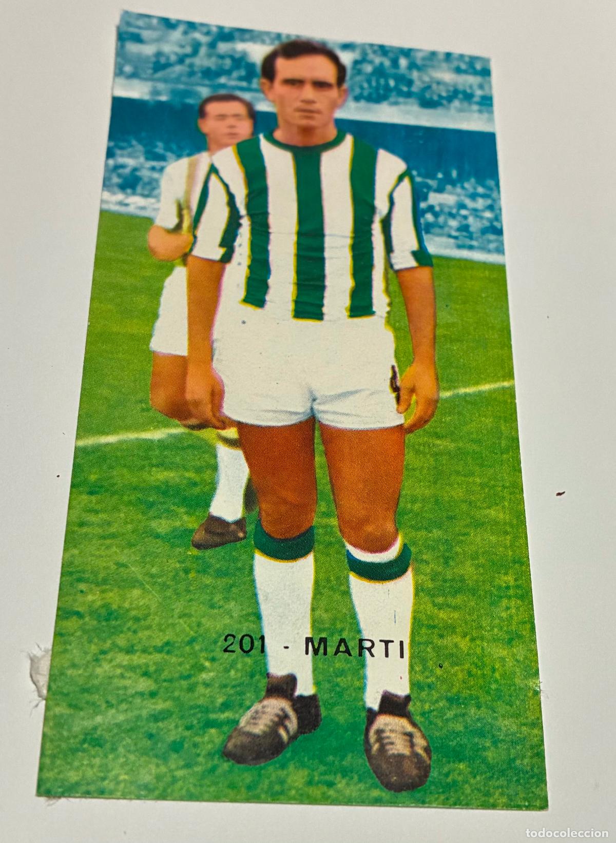 Cromos de F&uacute;tbol: CROMO FUTBOL RUIZ ROMERO 1968-1969. 68-69, MARTI, CORDOBA, NUMERO 201