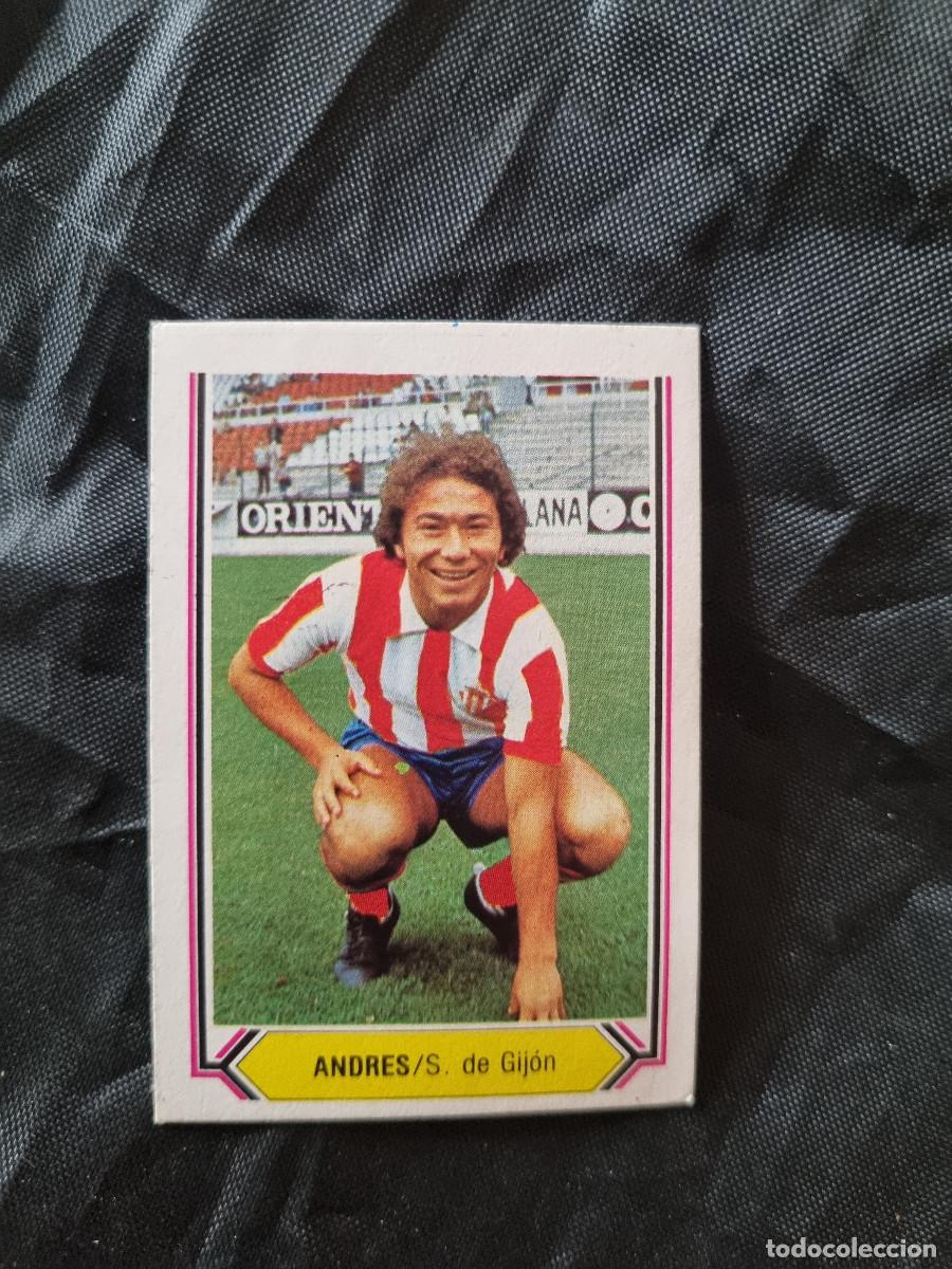 Figurine di Calcio: ANDRES. SPORTING GIJON. SIN PEGAR. EDICIONES ESTE LIGA 80/81. 1980/81. 1980/1981. PEDIDO MINIMO 3&euro;