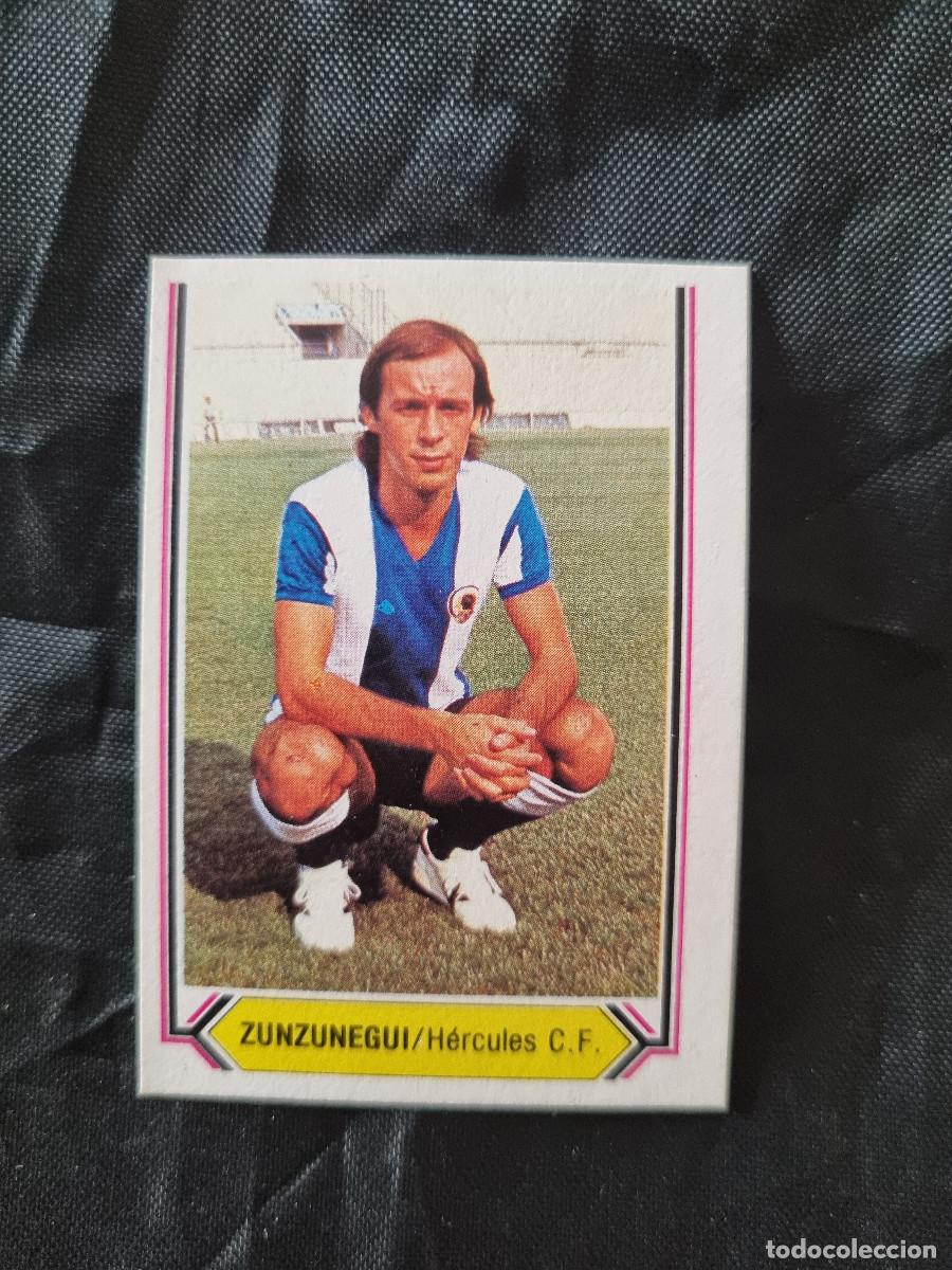 Fu&szlig;ball-Sticker: ZUNZUNEGUI. HERCULES. SIN PEGAR. EDICIONES ESTE LIGA 80/81. 1980/81. 1980/1981. PEDIDO MINIMO 3&euro;