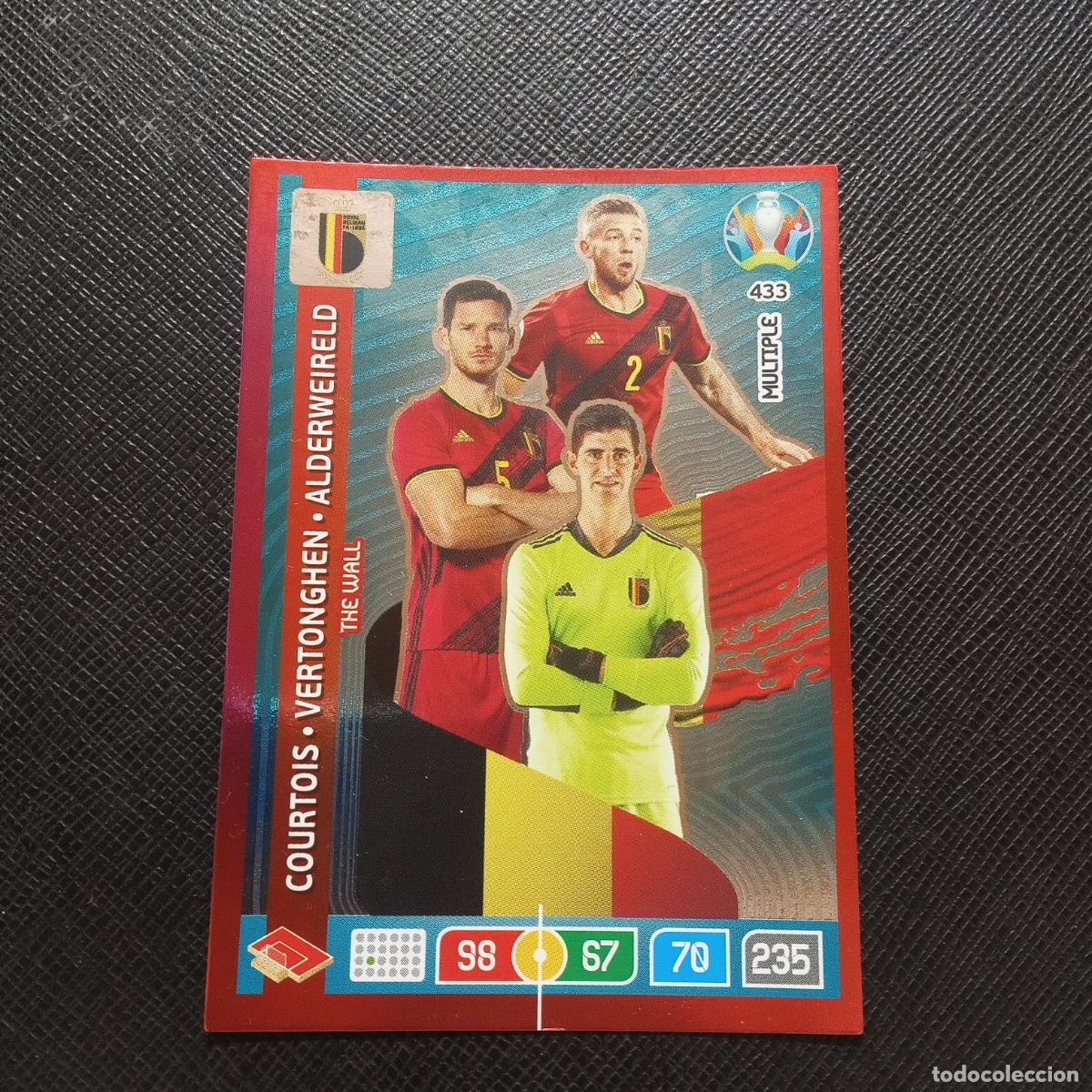 Cromos de F&uacute;tbol: 433 BELGICA COURTOIS PANINI ADRENALYN XL UEFA EURO 2020 CROMO FUTBOL 20 - (MD96/97-1) PG1