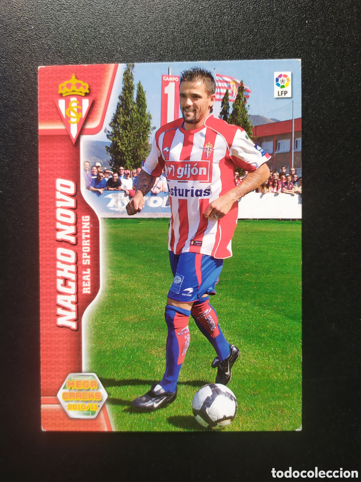 Cromos de F&uacute;tbol: Megacracks 2010 2011 10 11 panini Nacho Novo fichaje n&deg; 446 Sporting Gij&oacute;n