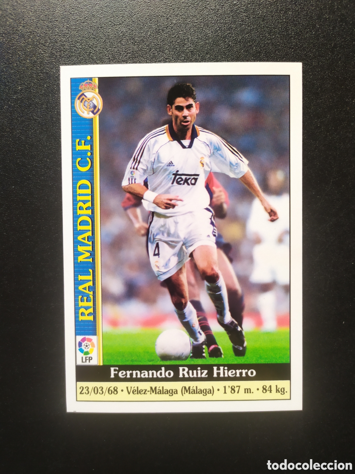 Fu&szlig;ball-Sticker: Mundicromo fichas Liga 1999 2000 99 00 Hierro n&deg; 25 Real Madrid