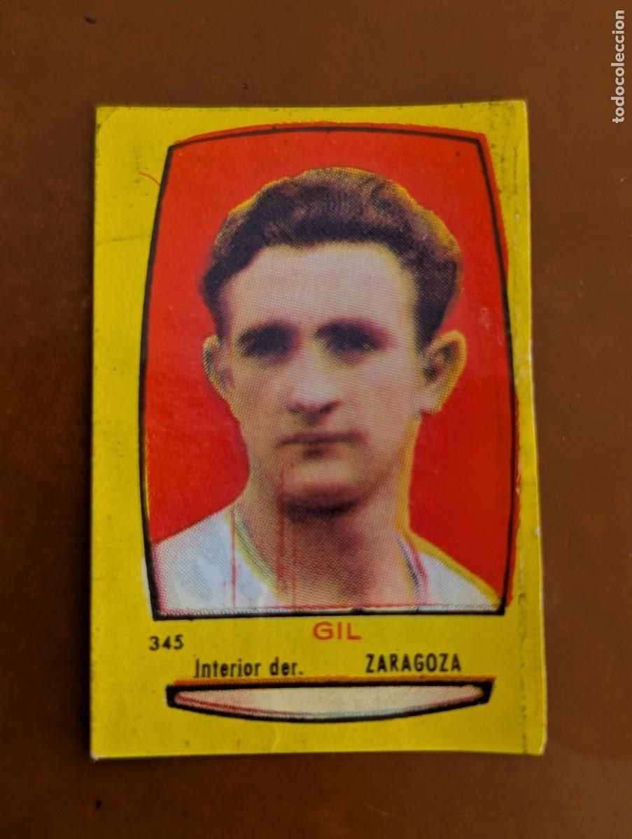 Cromos de F&uacute;tbol: RARO CROMO SEMINUEVO RARE CARD GIL REAL ZARAGOZA CAMPEONES 1954 1955 54/55 BRUGUERA FUTBOL ARAGON