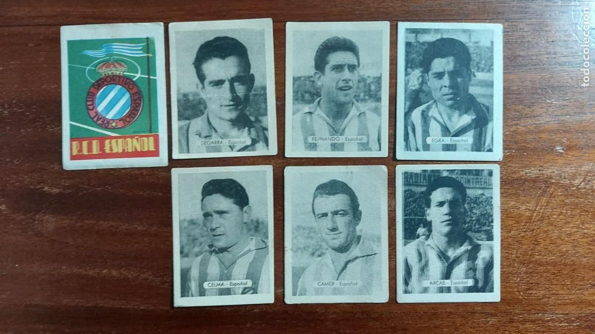 Cromos de F&uacute;tbol: R.C.D. Espa&ntilde;ol - Ruiz Romero 1950/51 Liga 50/51 - 13 cromos diferentes sin pegar
