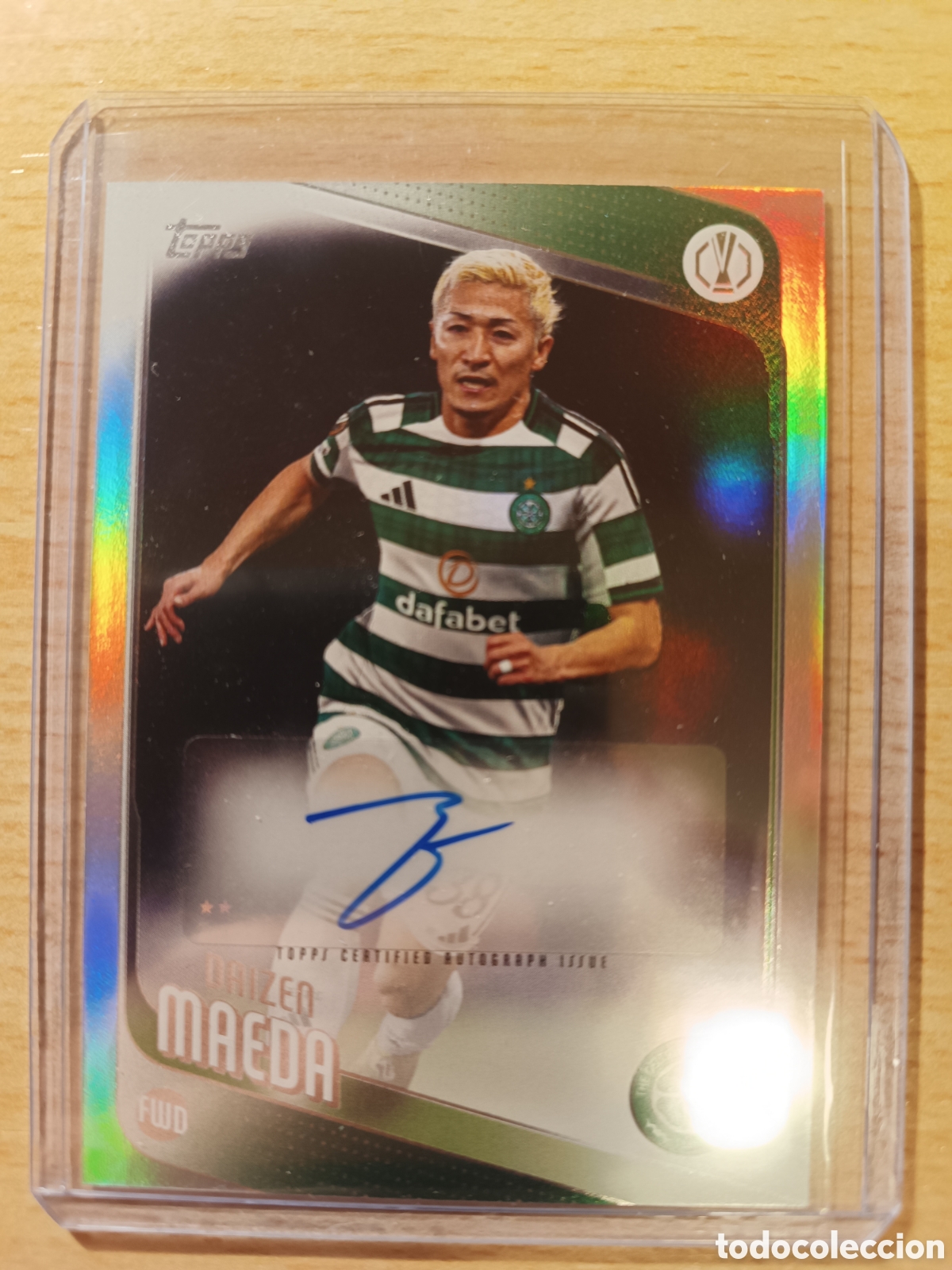 Cromos de F&uacute;tbol: MAEDA AUTOGAFO ORIGINAL CELTIC DE GLASGOW UCC FLAGSHIP 2025 2026 TOPPS AUTOGRAPH 25 26