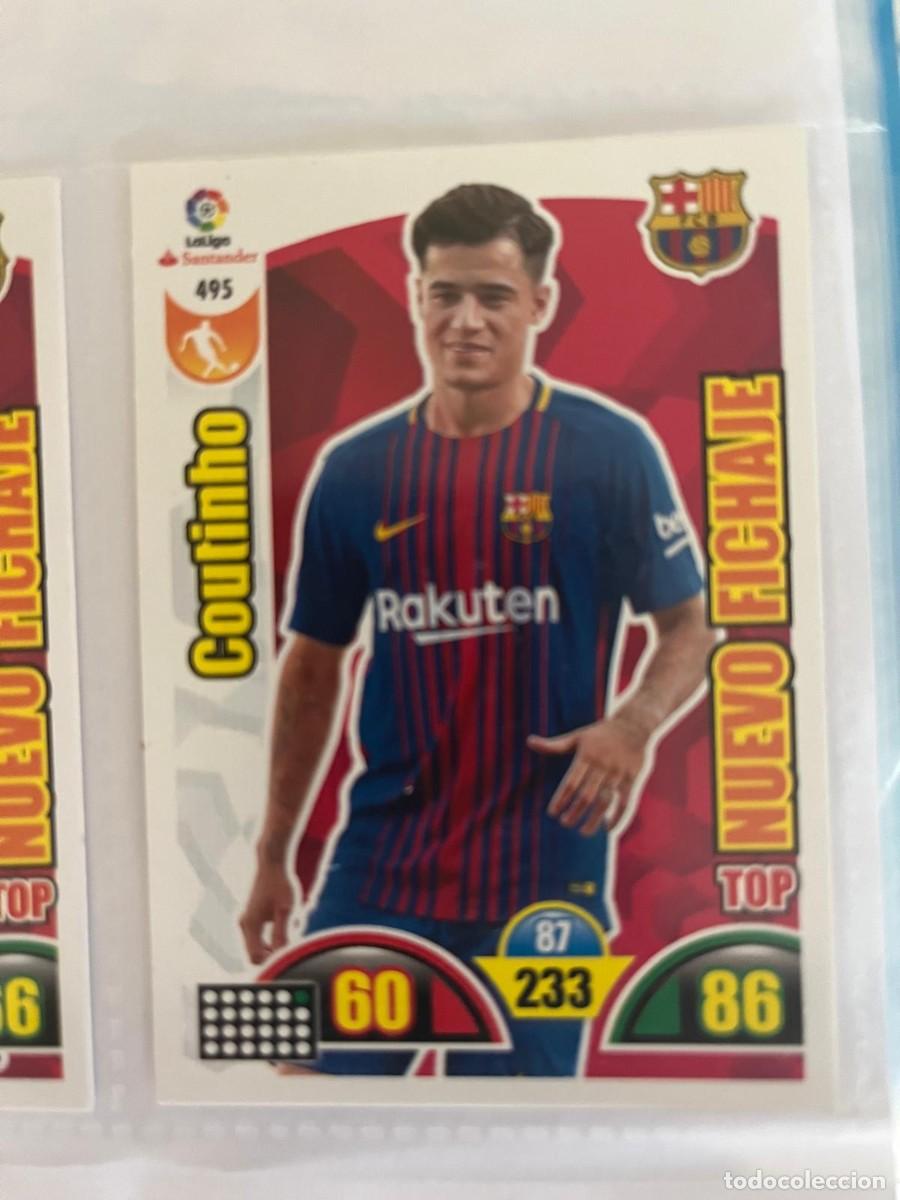 Figurine di Calcio: 495 COUTINHO NUEVO FICHAJE BARCELONA LIGA 17 18 ADRENALYN