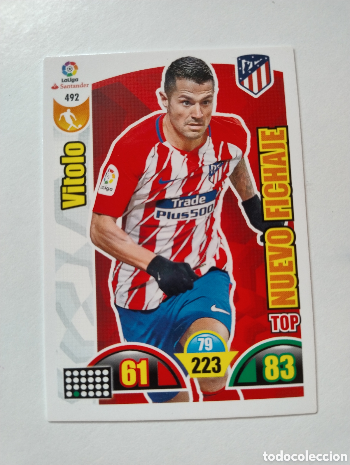 Figurine di Calcio: 492 - Vitolo - Atl&eacute;tico de Madrid - Adrenalyn XL Liga 2017 - 2018 Top Nuevo Fichaje