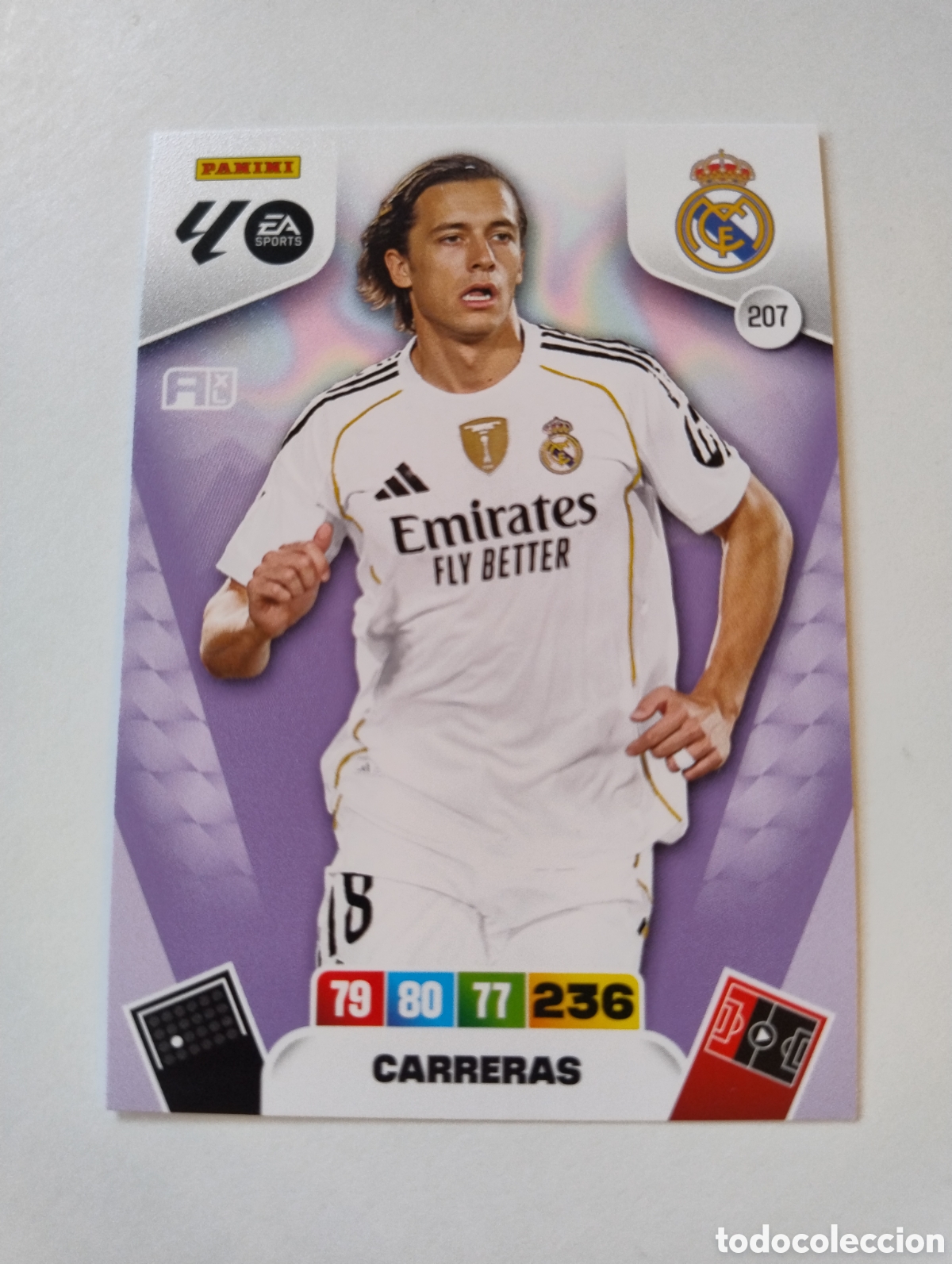 Fu&szlig;ball-Sticker: 207 - Carreras - Real Madrid - Adrenalyn XL Liga 2025 - 2026