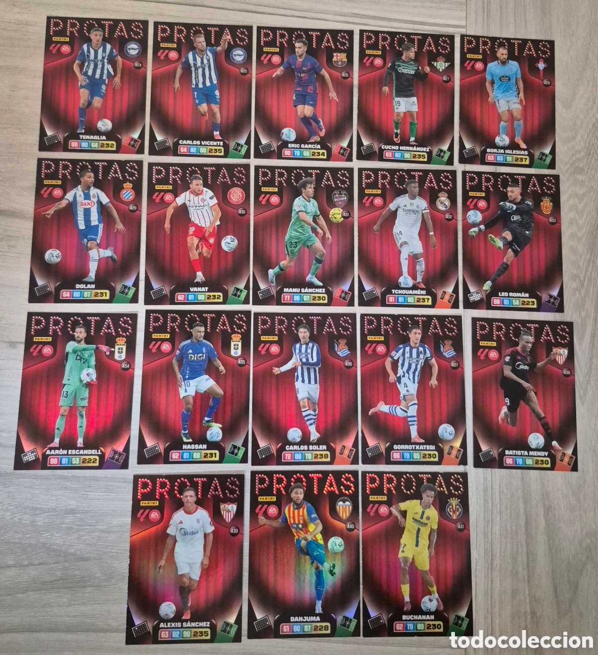 Fu&szlig;ball-Sticker: Lote Completo Protas Adrenalyn 25/26