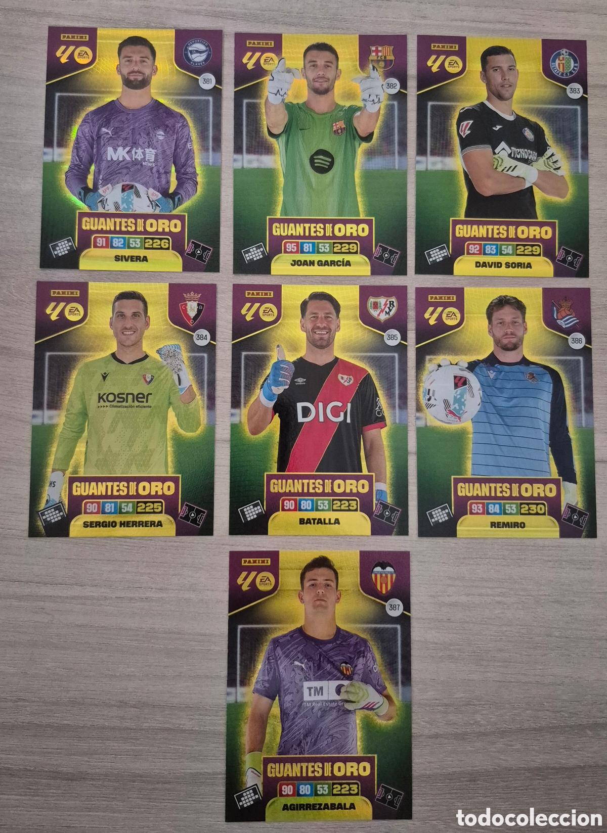 Figurine di Calcio: Lote Completo Guante de Oro Adrenalyn 25/26