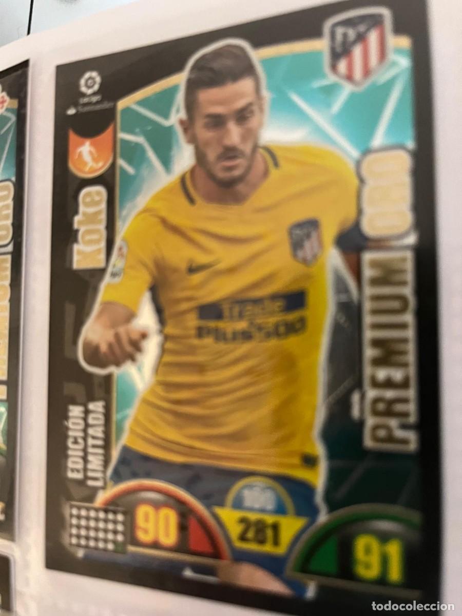 Fu&szlig;ball-Sticker: KOKE PREMIUM ORO AT. MADRID LIGA 17 18 ADRENALYN