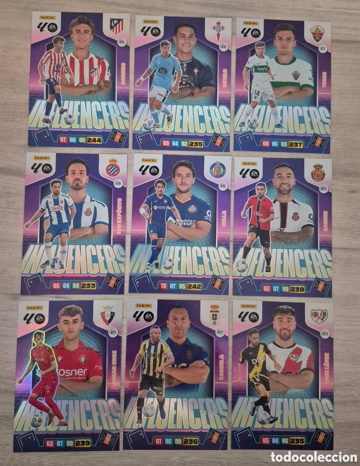Fu&szlig;ball-Sticker: Lote Completo Influencers Adrenalyn 25/26