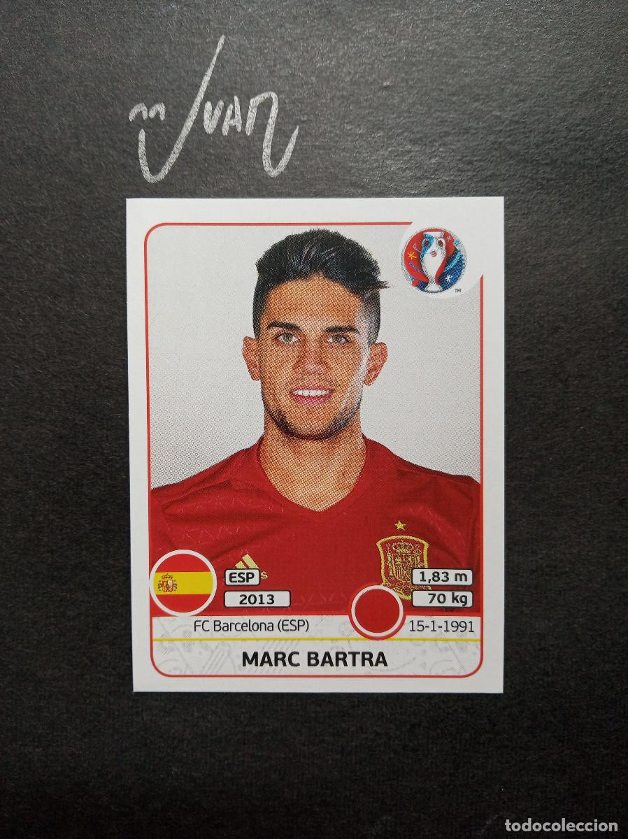 Cromos de F&uacute;tbol: N&ordm; 360 MARC BARTRA ESPA&Ntilde;A BARCELONA ⚽ PANINI &reg; UEFA EURO FRANCIA 2016 EUROCOPA 16 SIN PEGAR NUEVO