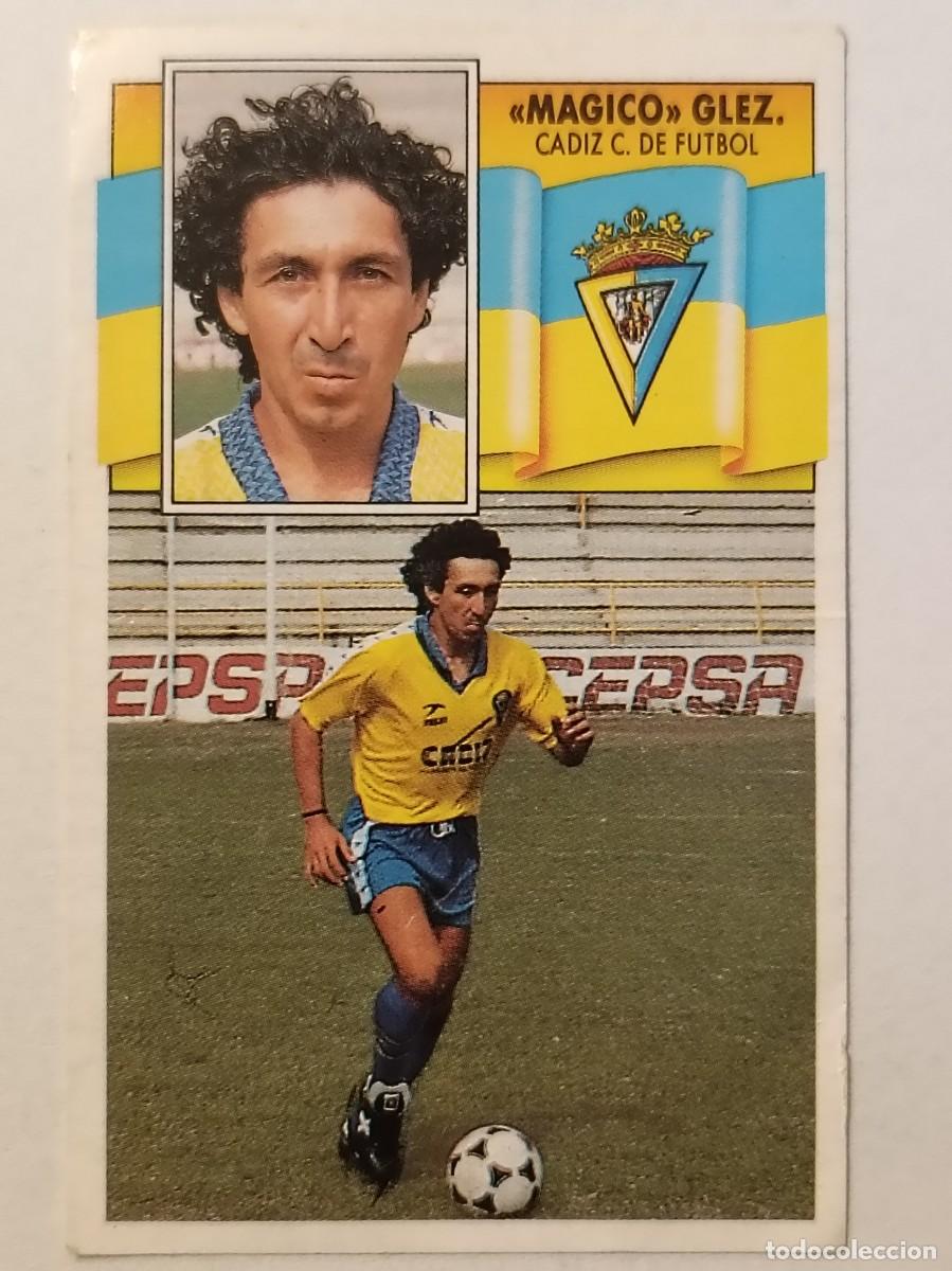 Fu&szlig;ball-Sticker: MAGICO GONZALEZ CADIZ C.F. 90/91 ESTE