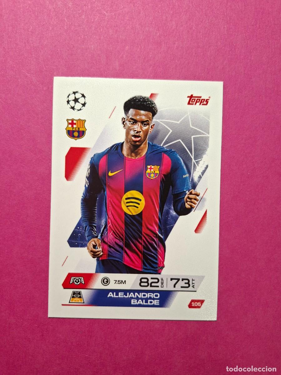 Cromos de Futebol: 105 ALEJANDRO BALDE BARCELONA UEFA CHAMPIONS LEAGUE UCL MATCH ATTAX DEBUT TOPPS 2025 2026 25 26
