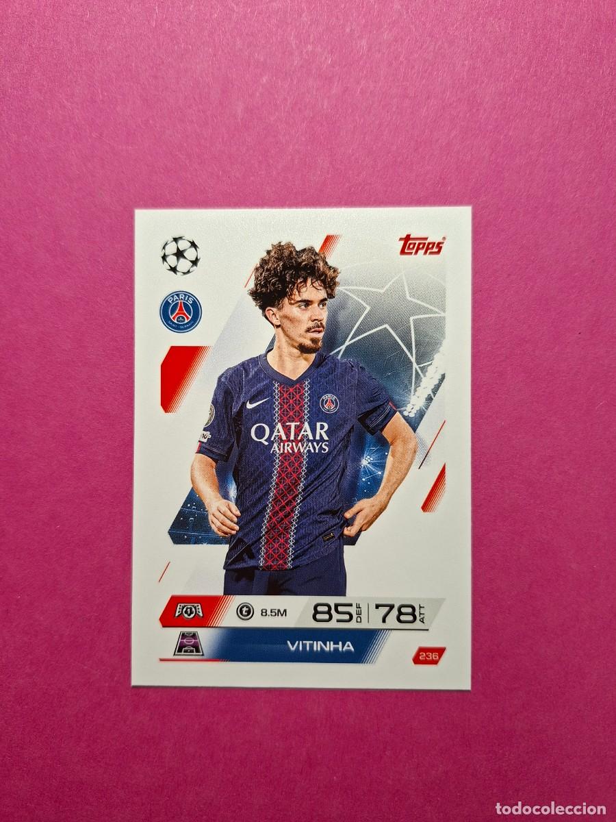 Fu&szlig;ball-Sticker: 236 VITINHA PARIS SAINT-GERMAIN PSG UCL MATCH ATTAX TOPPS 2025 2026 25 26 CHAMPIONS