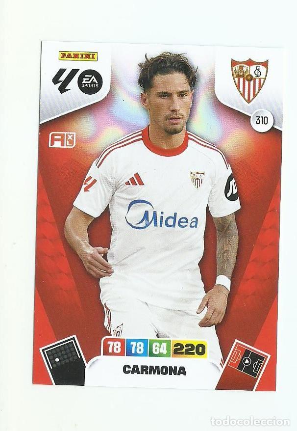 Figurine di Calcio: ADRENALYN 2025/2026 310 CARMONA SEVILLA NUEVO PERFECTO