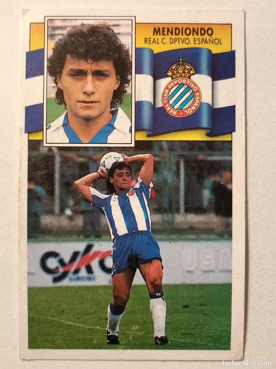 Figurine di Calcio: MENDIONDO R.C.D. ESPA&Ntilde;OL 90/91 ESTE
