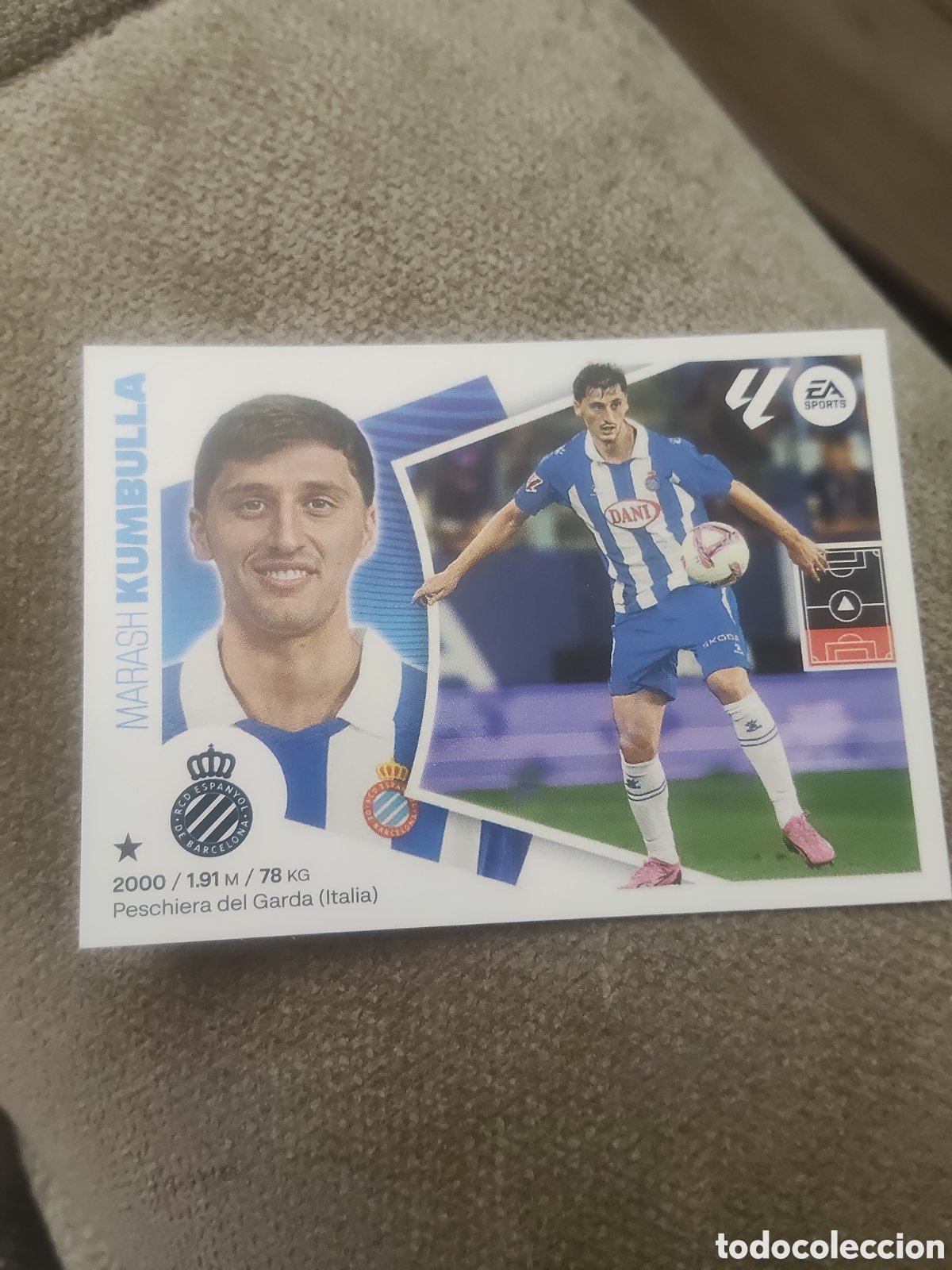 Cromos de f&uacute;tbol: Kumbulla Espanyol fichaje 34 liga 2024 2025 24 25 ediciones este