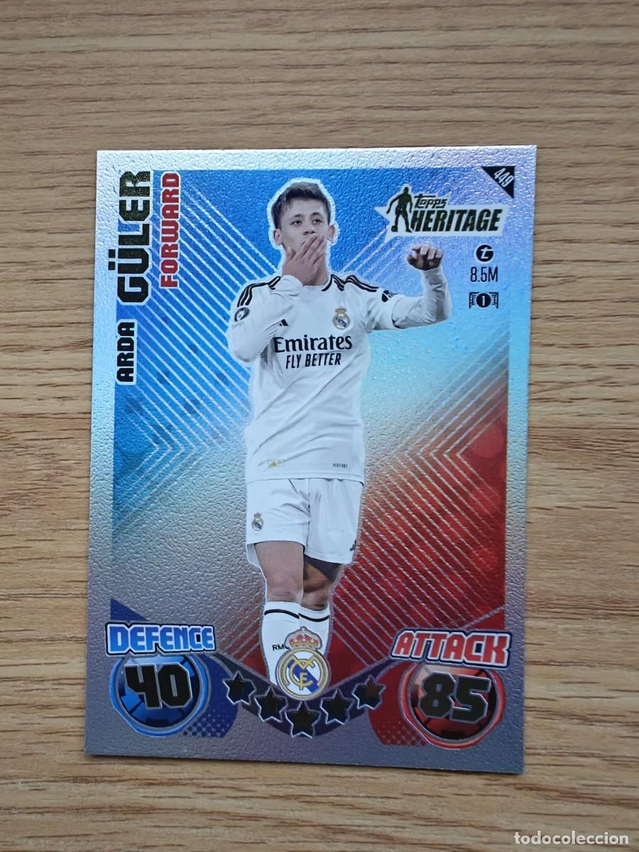 Football Stickers: Arda G&uuml;ler 449 Match Attax 24 25 Heritage Real Madrid 2024 2025