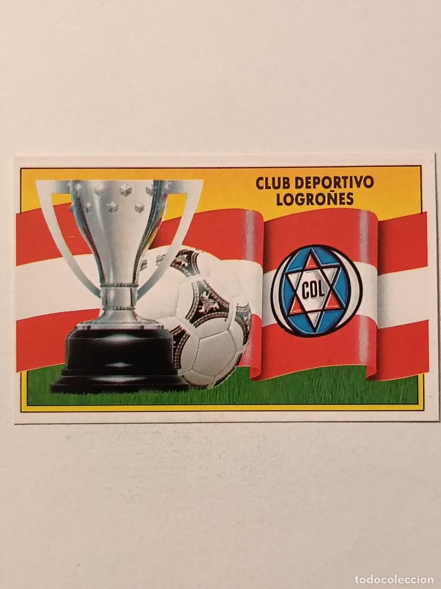 Figurine di Calcio: ESCUDO C.D. LOGRO&Ntilde;ES LIGA 90/91 ESTE