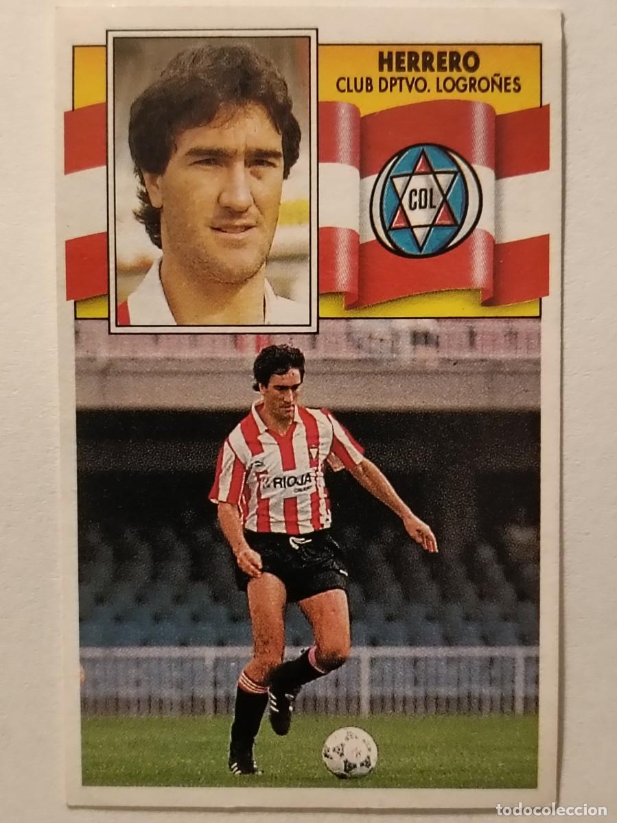 Figurine di Calcio: HERRERO C.D. LOGRO&Ntilde;ES LIGA 90/91 ESTE