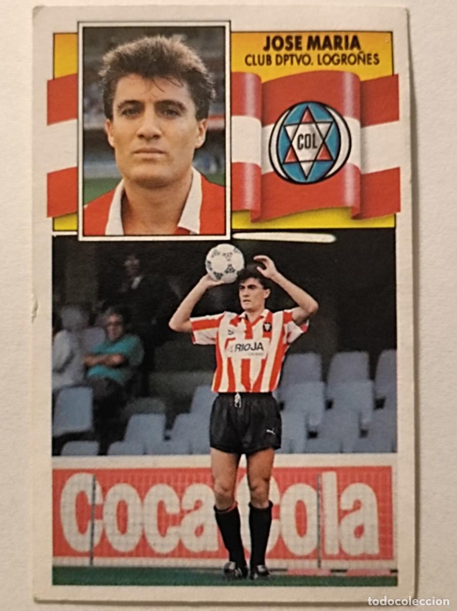 Figurine di Calcio: JOSE MARIA C.D. LOGRO&Ntilde;ES LIGA 90/91 ESTE