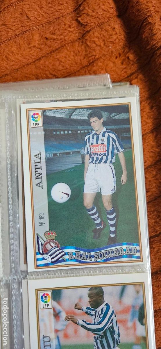 Fu&szlig;ball-Sticker: real scoiedad antia 162 mundicromo panini 1997 1998 97 98 trading card
