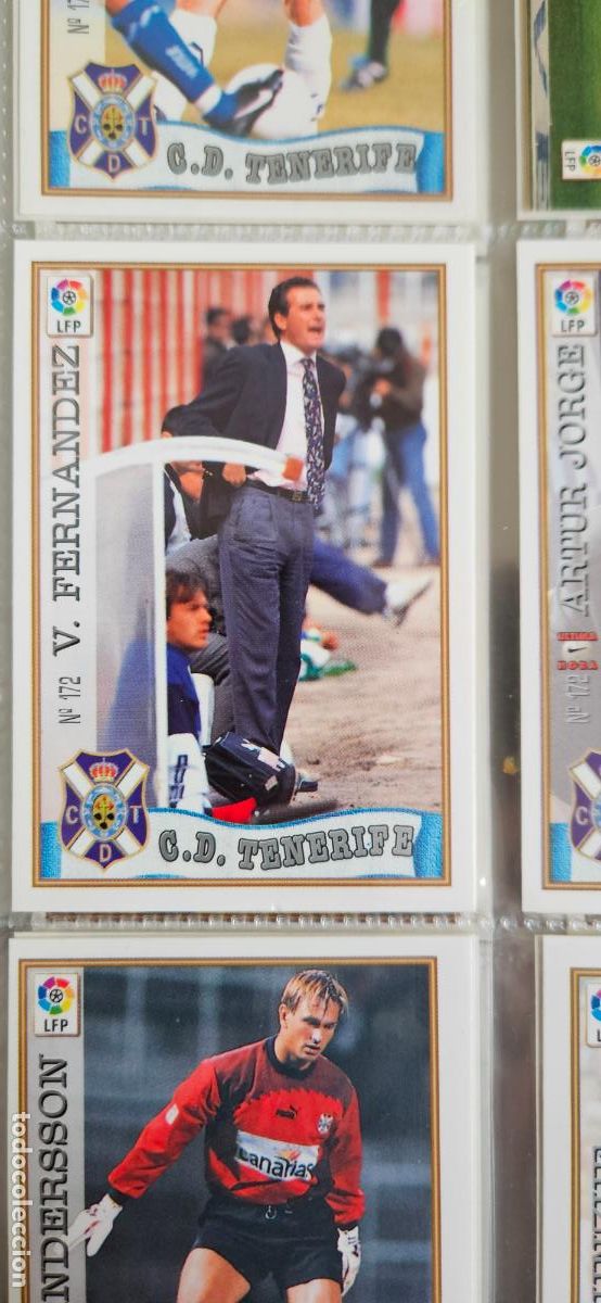 Football Stickers: tenerife 172 victor fernandez mundicromo panini 1997 1998 97 98 trading card