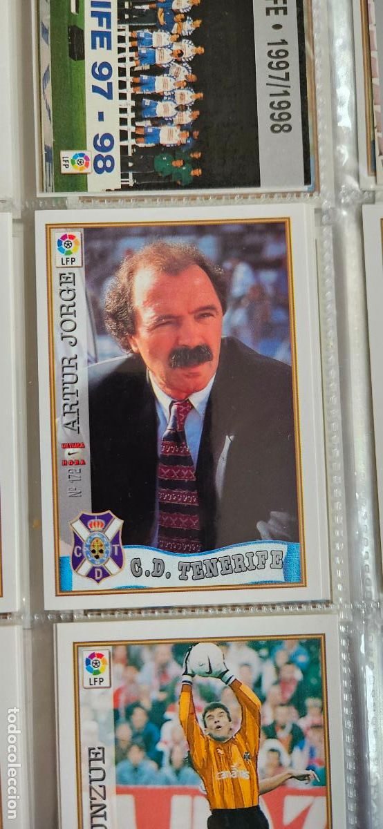 Football Stickers: tenerife 172 artur jorge mundicromo panini 1997 1998 97 98 trading card