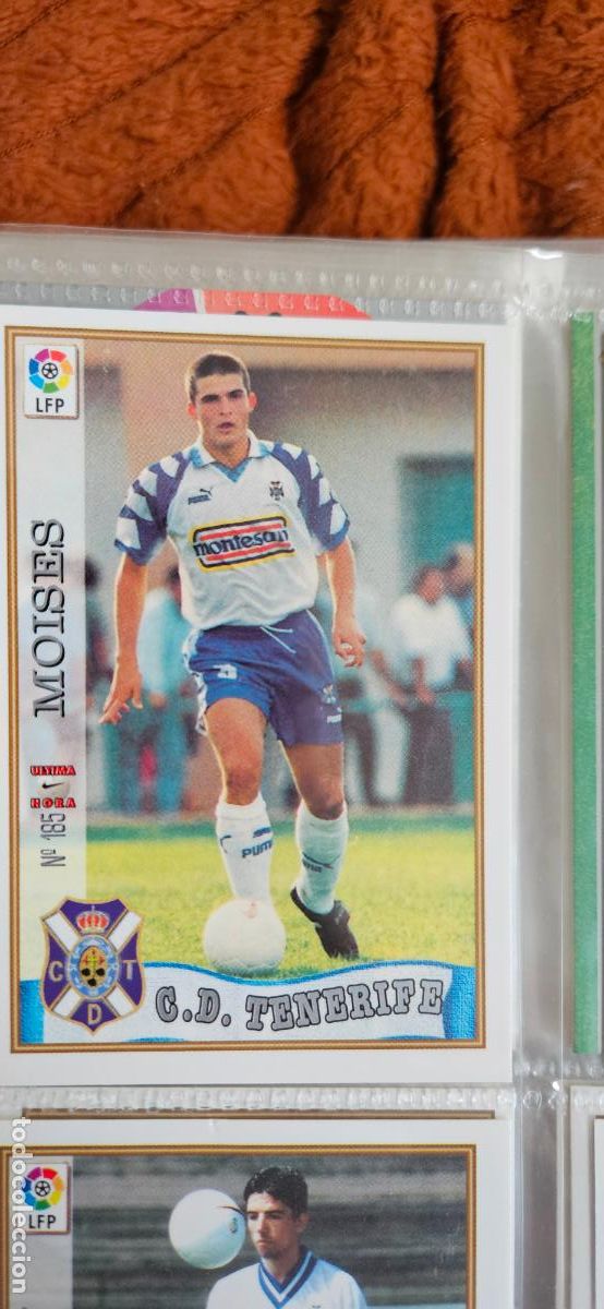 Football Stickers: tenerife moises 185 mundicromo panini 1997 1998 97 98 trading card