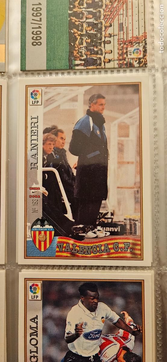 Cromos de F&uacute;tbol: VALENCIA rainieri 193 mundicromo panini 1997 1998 97 98 trading card