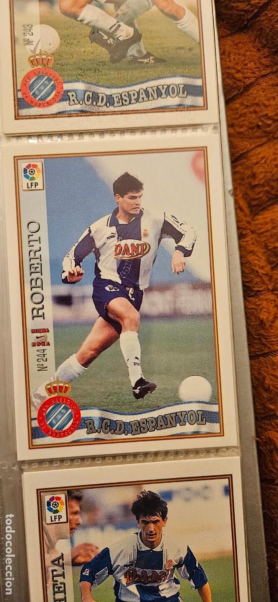 Football Stickers: espa&ntilde;ol roberto 244 fichaje mundicromo panini 1997 1998 97 98 trading card