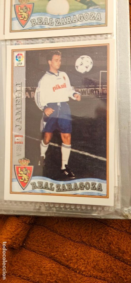 Football Stickers: zaragoza 289 jamelli mundicromo panini 1997 1998 97 98 trading card
