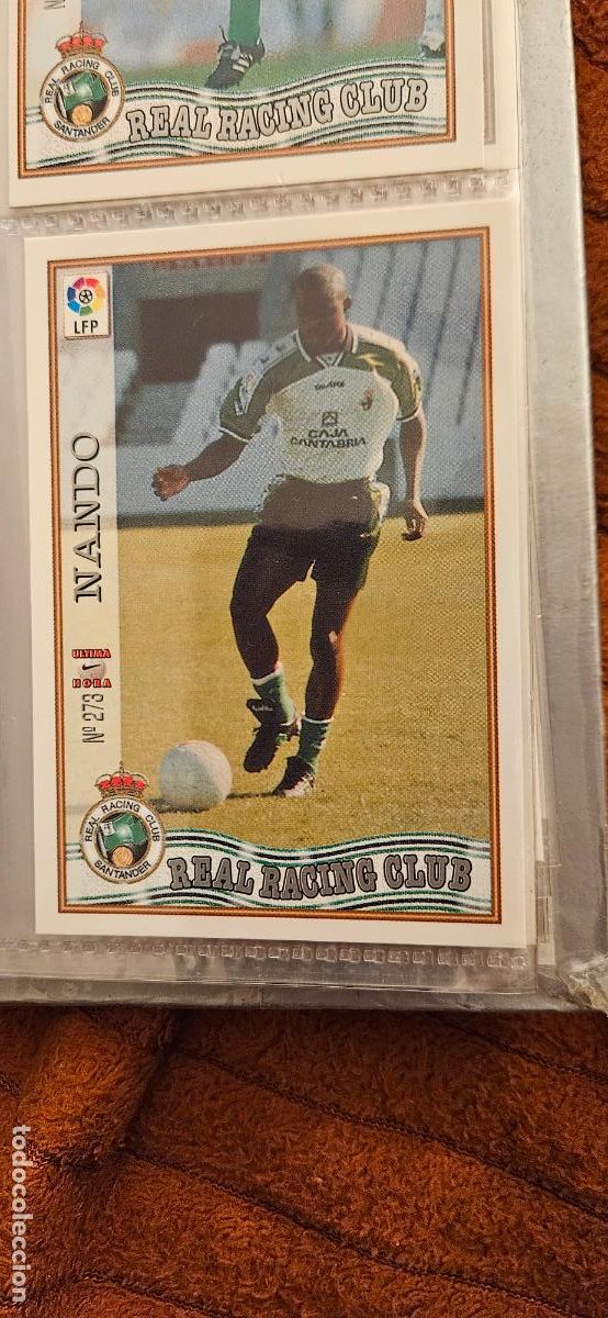 Cartes &agrave; collectionner de Football: racing de santander 273 nando mundicromo panini 1997 1998 97 98 trading card