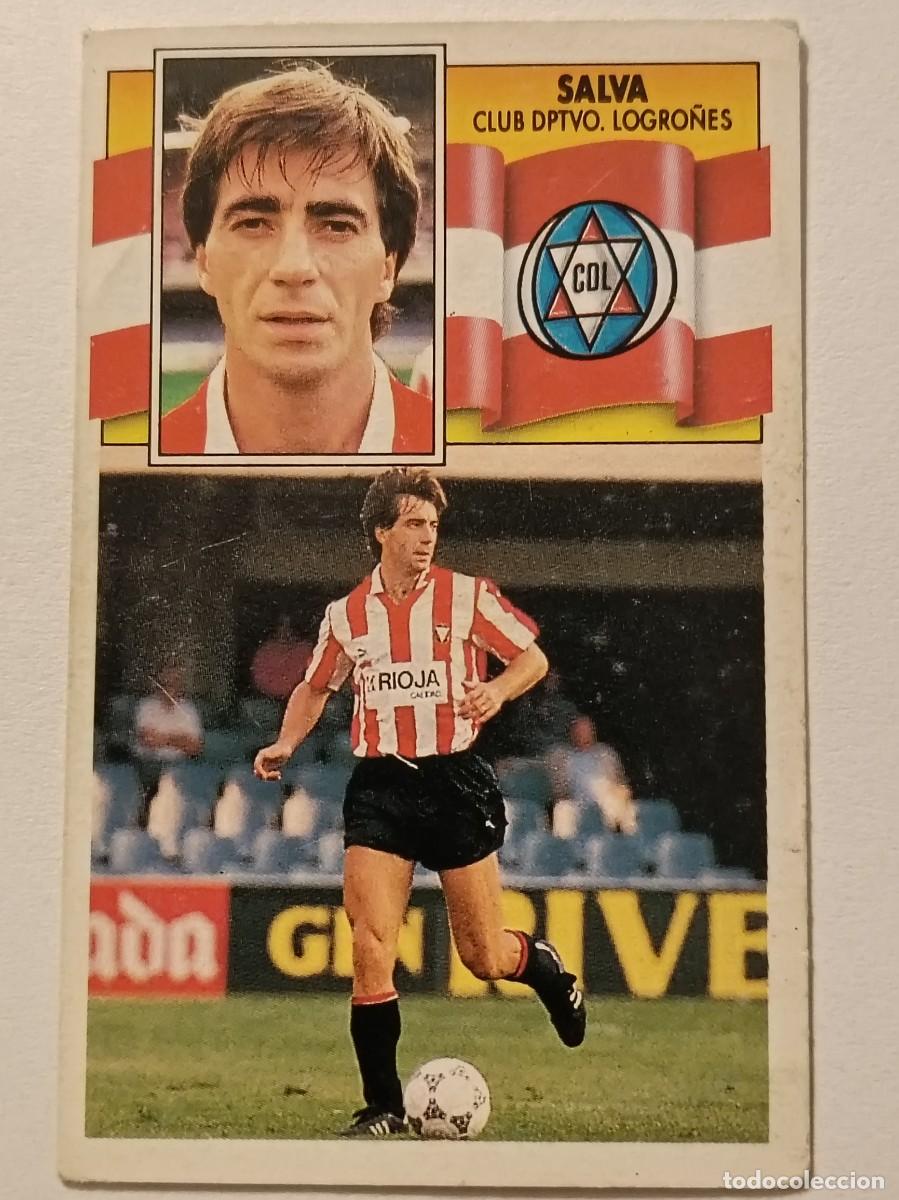 Fu&szlig;ball-Sticker: SALVA C.D. LOGRO&Ntilde;ES LIGA 90/91 ESTE