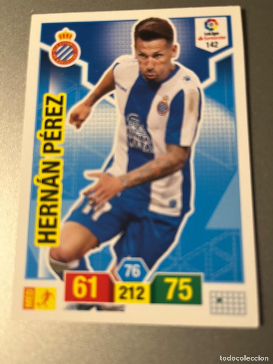 Cromos de Futebol: 142 HERN&Aacute;N P&Eacute;REZ ESPANYOL LIGA 18 19 ADRENALYN