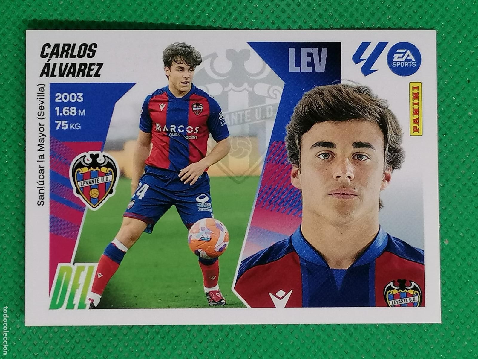 Figurine di Calcio: 16 CARLOS ALVAREZ LEVANTE ⚽ PANINI LIGA ESTE 25 26 2025 2026 ⚽