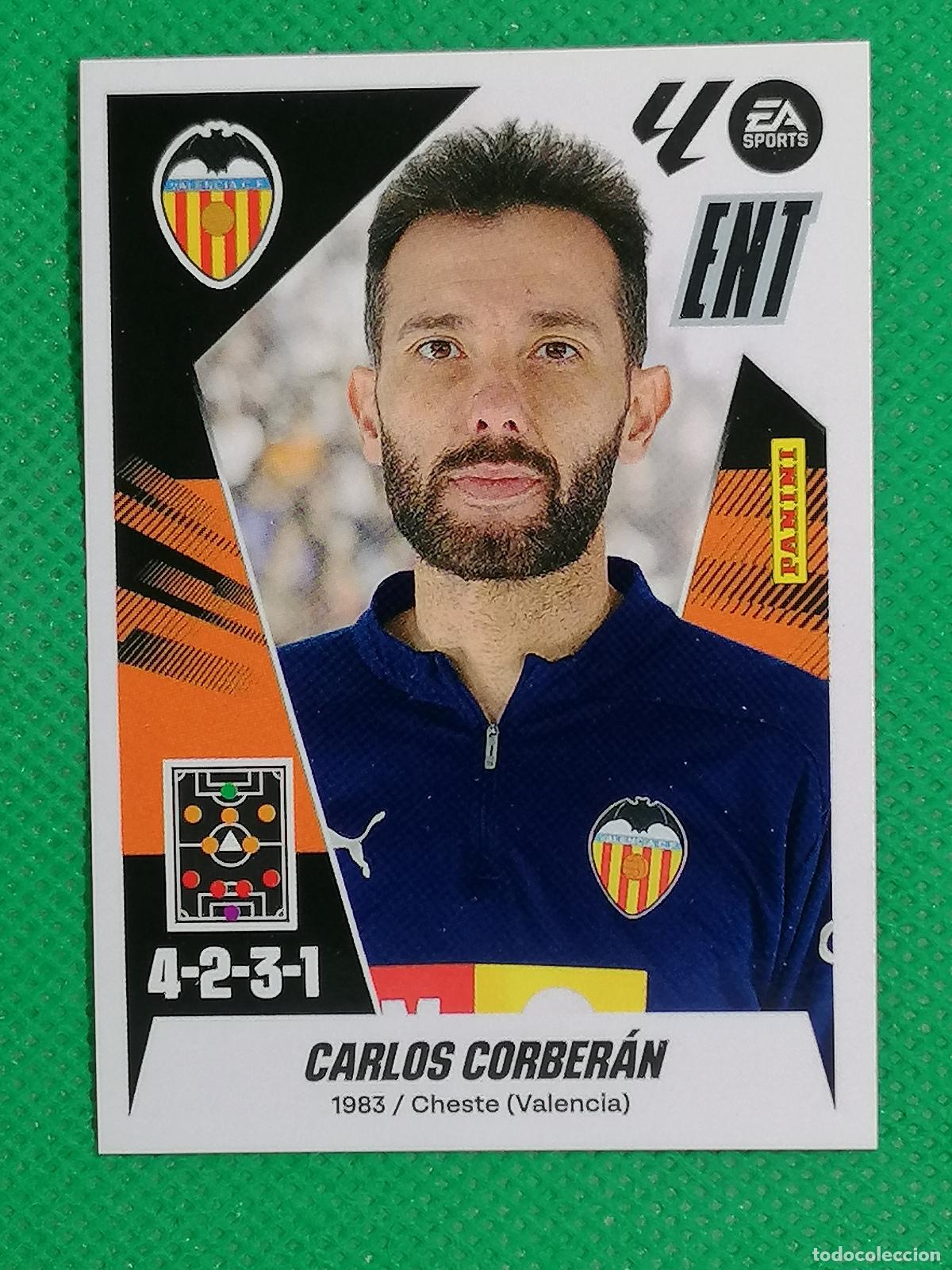 Fu&szlig;ball-Sticker: 2 CARLOS CORBERAN ENTRENADOR VALENCIA ⚽ PANINI LIGA ESTE 25 26 2025 2026 ⚽