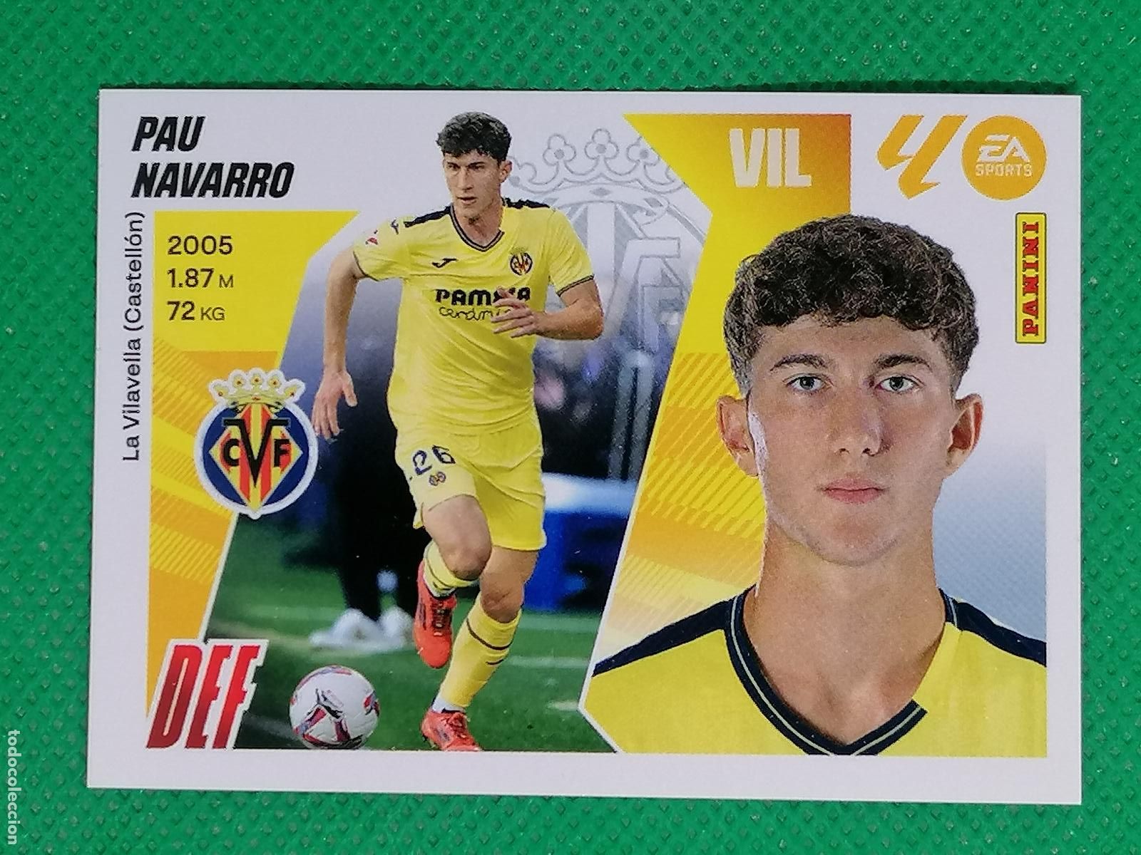 Cromos de f&uacute;tbol: 5 PAU NAVARRO VILLARREAL ⚽ PANINI LIGA ESTE 25 26 2025 2026 ⚽