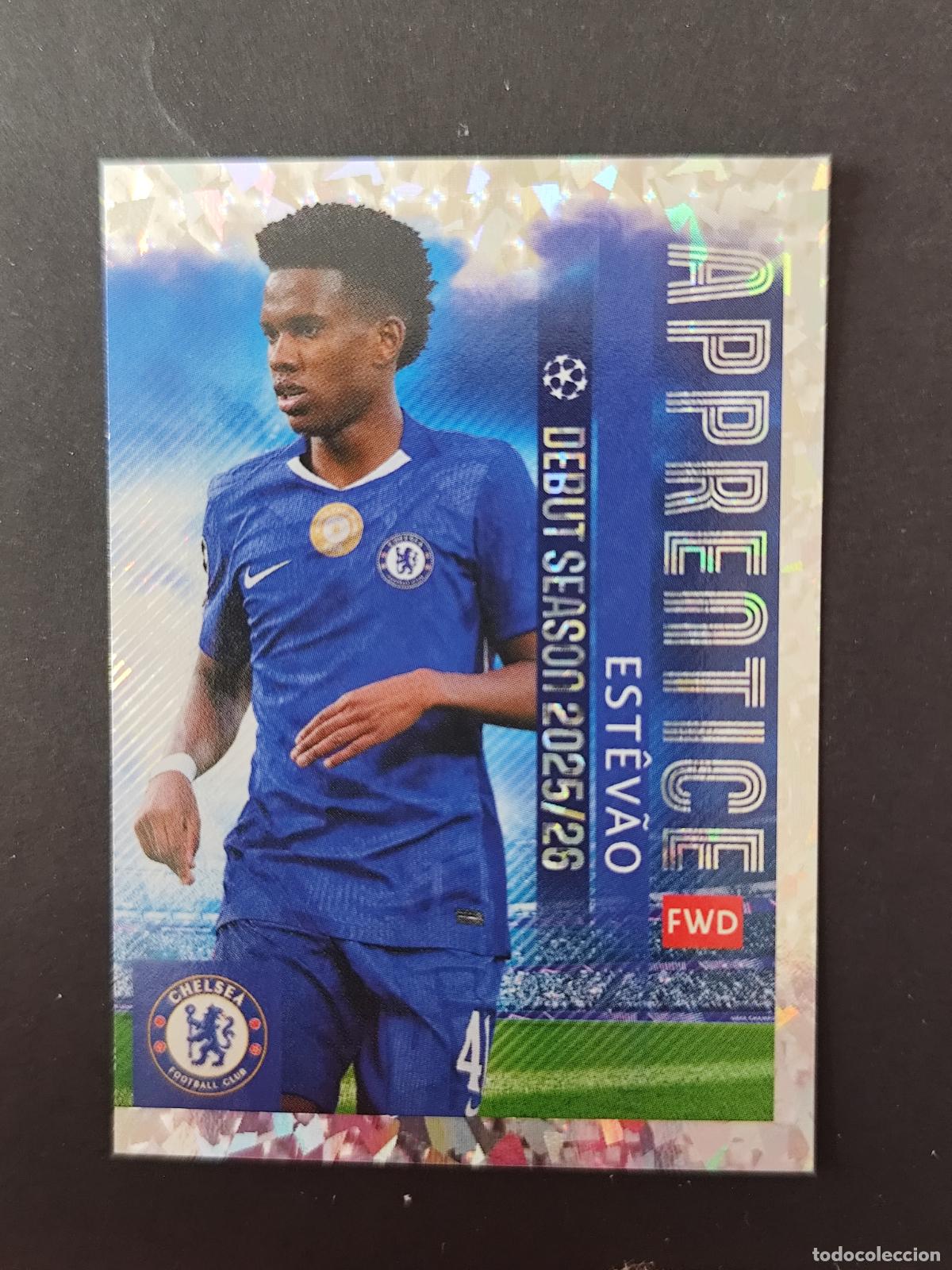 Cromos de F&uacute;tbol: 161 ESTEVAO CHELSEA APPRENTICE STICKER CHAMPIONS LEAGUE 2025 2026 25 26 TOPPS